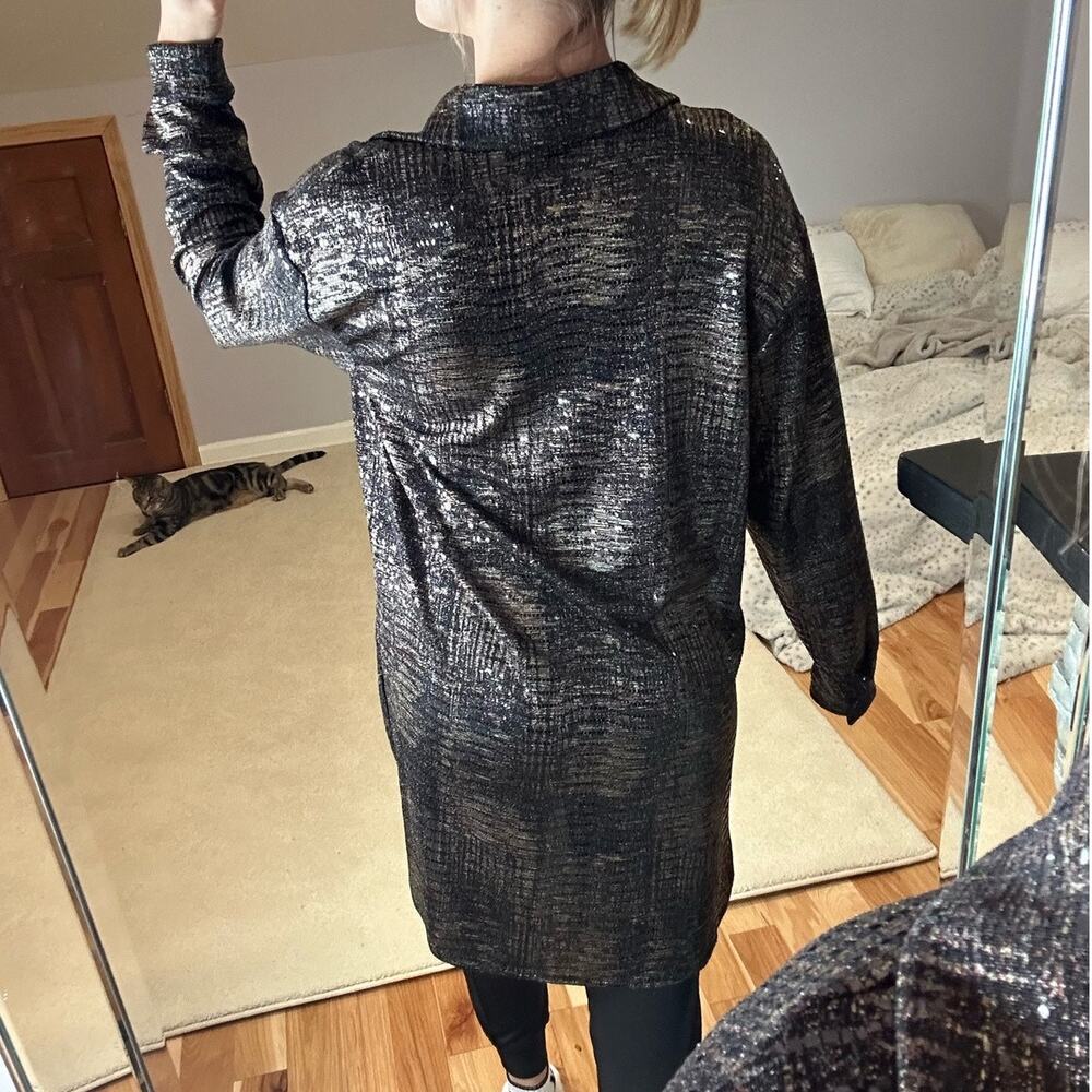 Joseph Ribkoff: Sequined Button Down Tunic - image 4